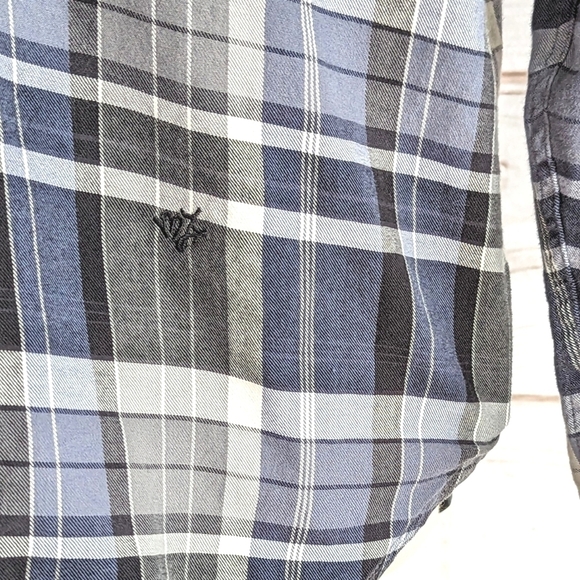 Marc by Marc Jacobs Plaid Cotton Button Down in Blue and Black Check Size XL - Picture 4 of 8